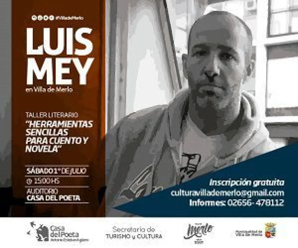Taller literario en Villa de Merlo, con Luis Mey
