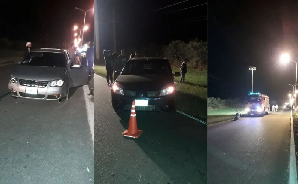 Choque en Ruta 5: tres autos involucrados