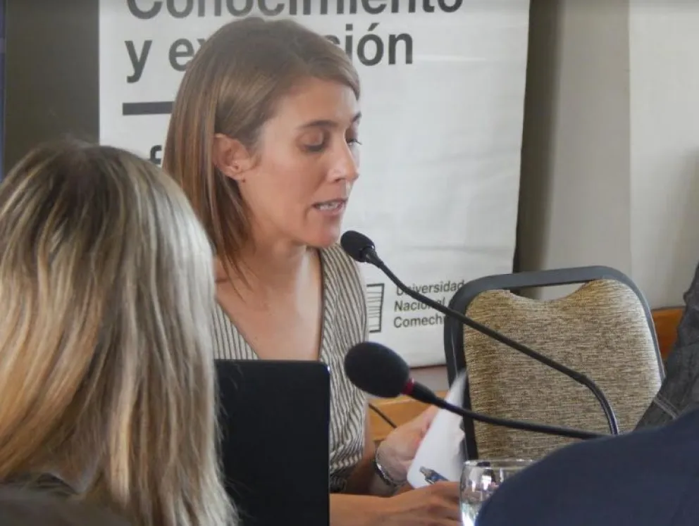 Agustina Rodriguez Saá, rectora de la UNLC con sede en Villa de Merlo.