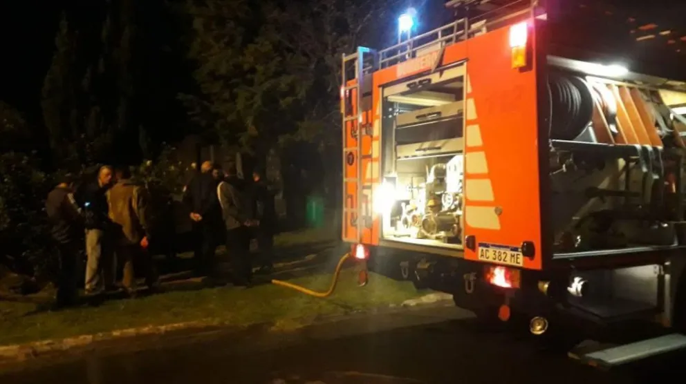 Perdió el control del auto y chocó contra un árbol