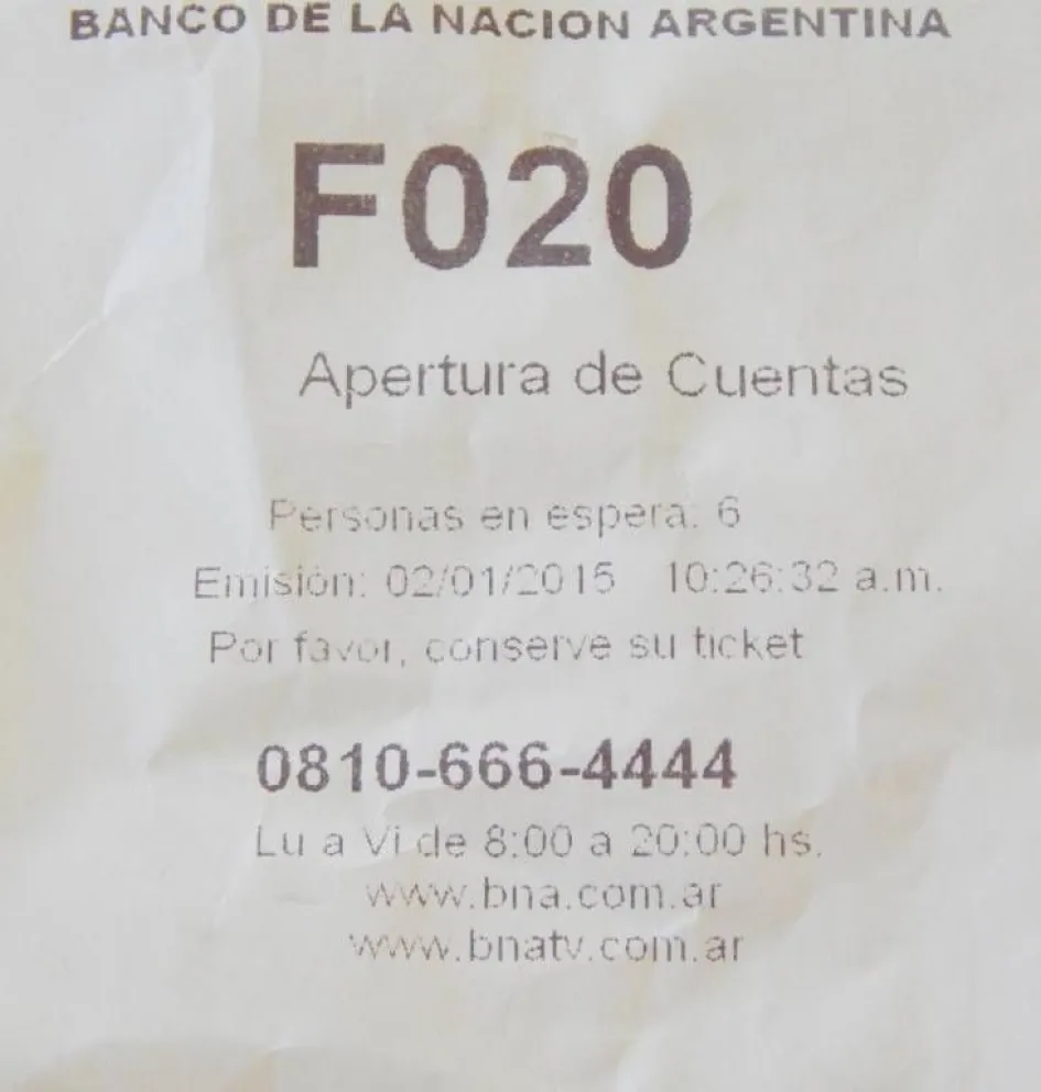 Banco Nación implementó un sistema para reducir el tiempo de espera de sus clientes