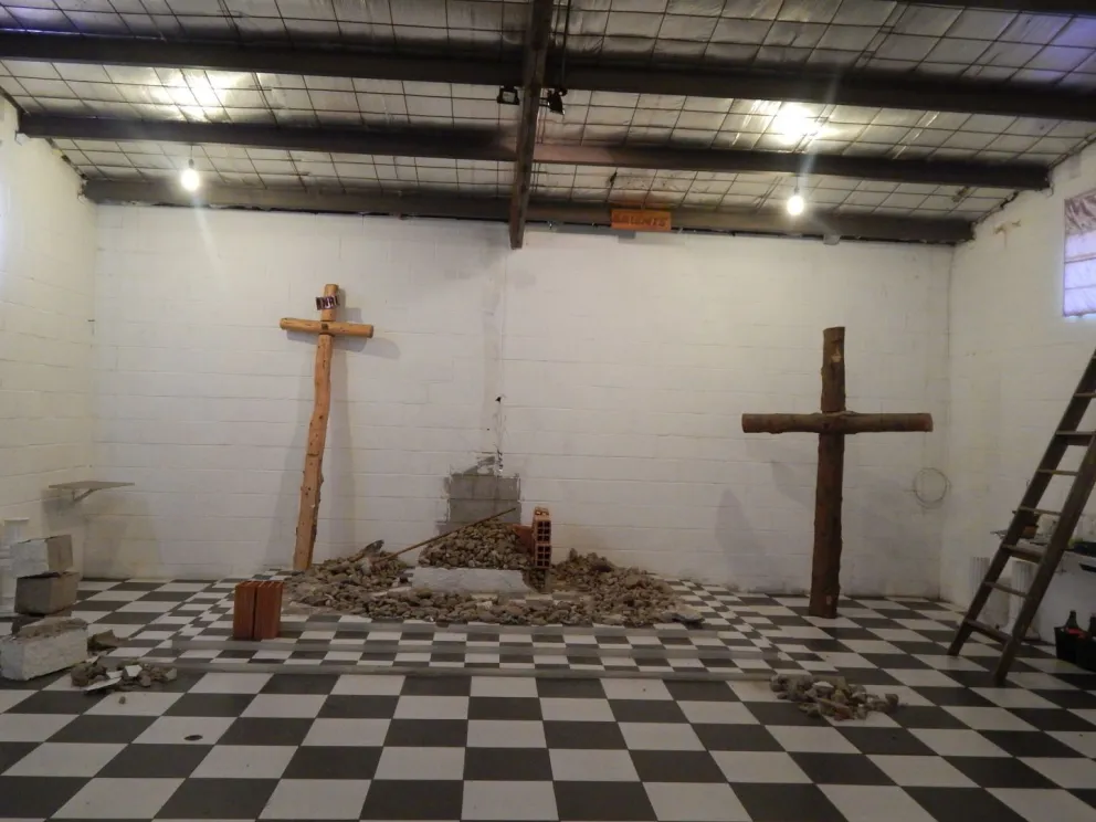 Destruyeron el Altar de un Culto ubicado en Piedra Blanca